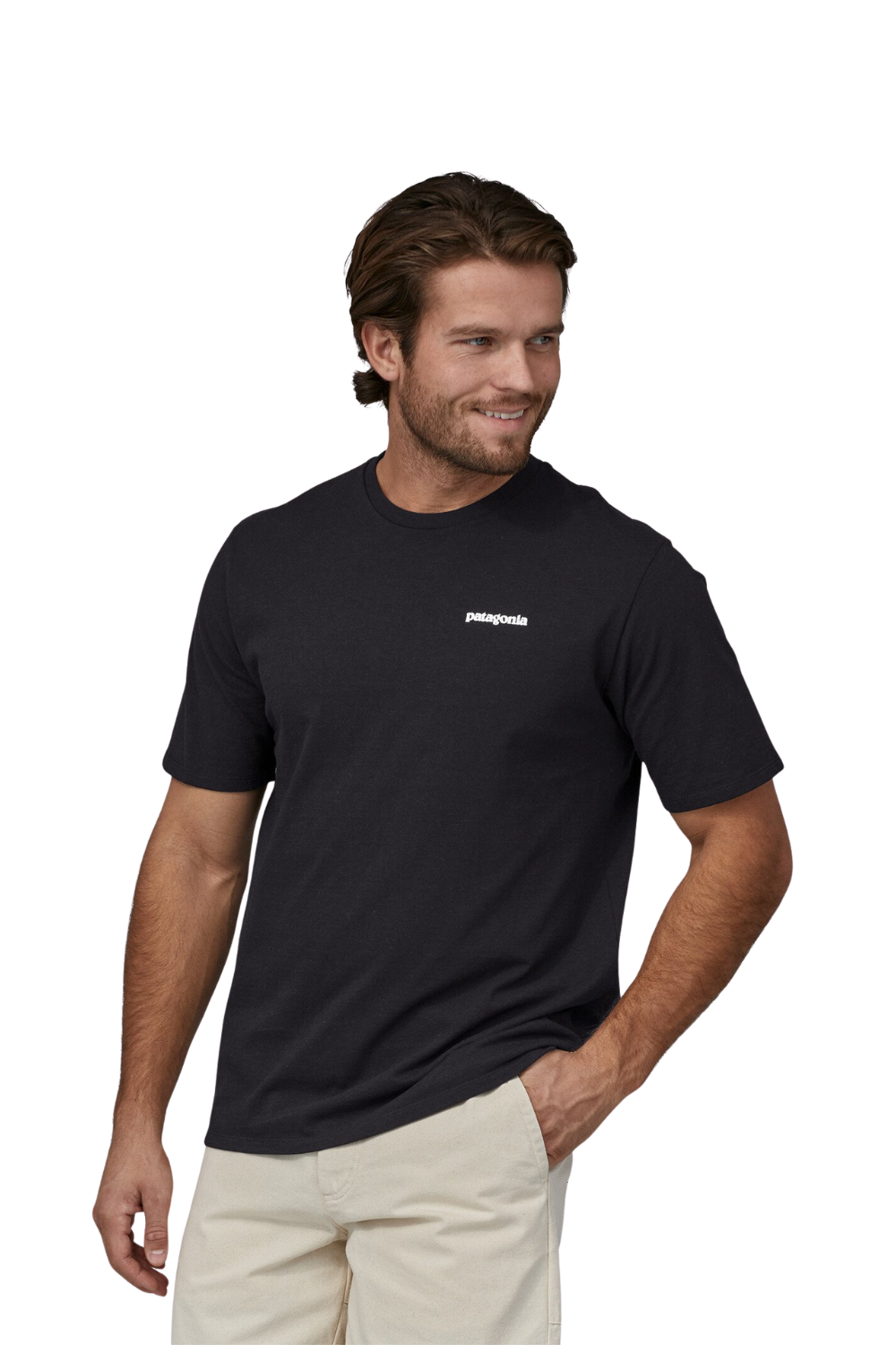Patagonia Mens P-6 Logo Responsibili T-Shirt Black