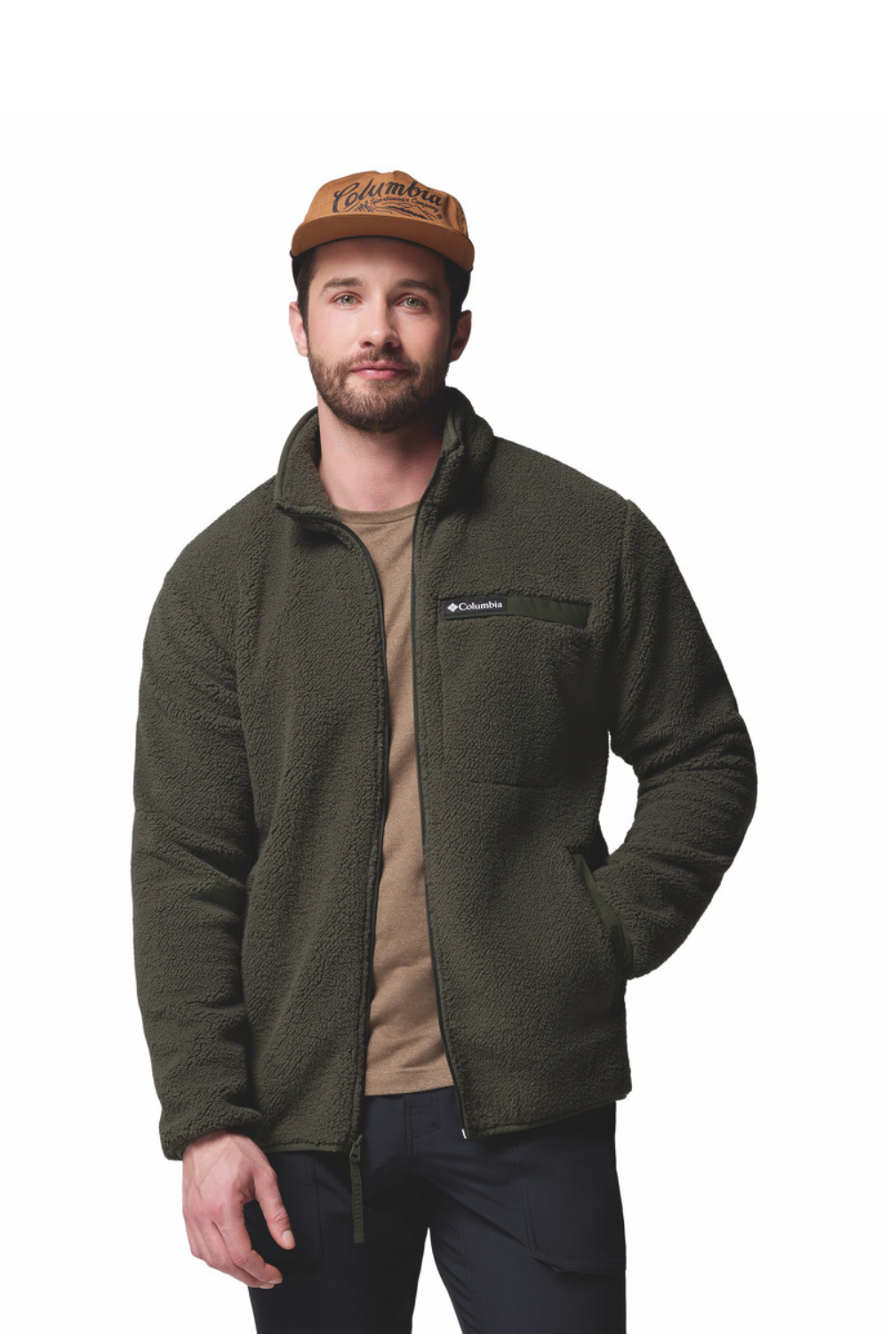 Columbia Rugged Ridge III Full Zip Sherpa Fleece Greenscape