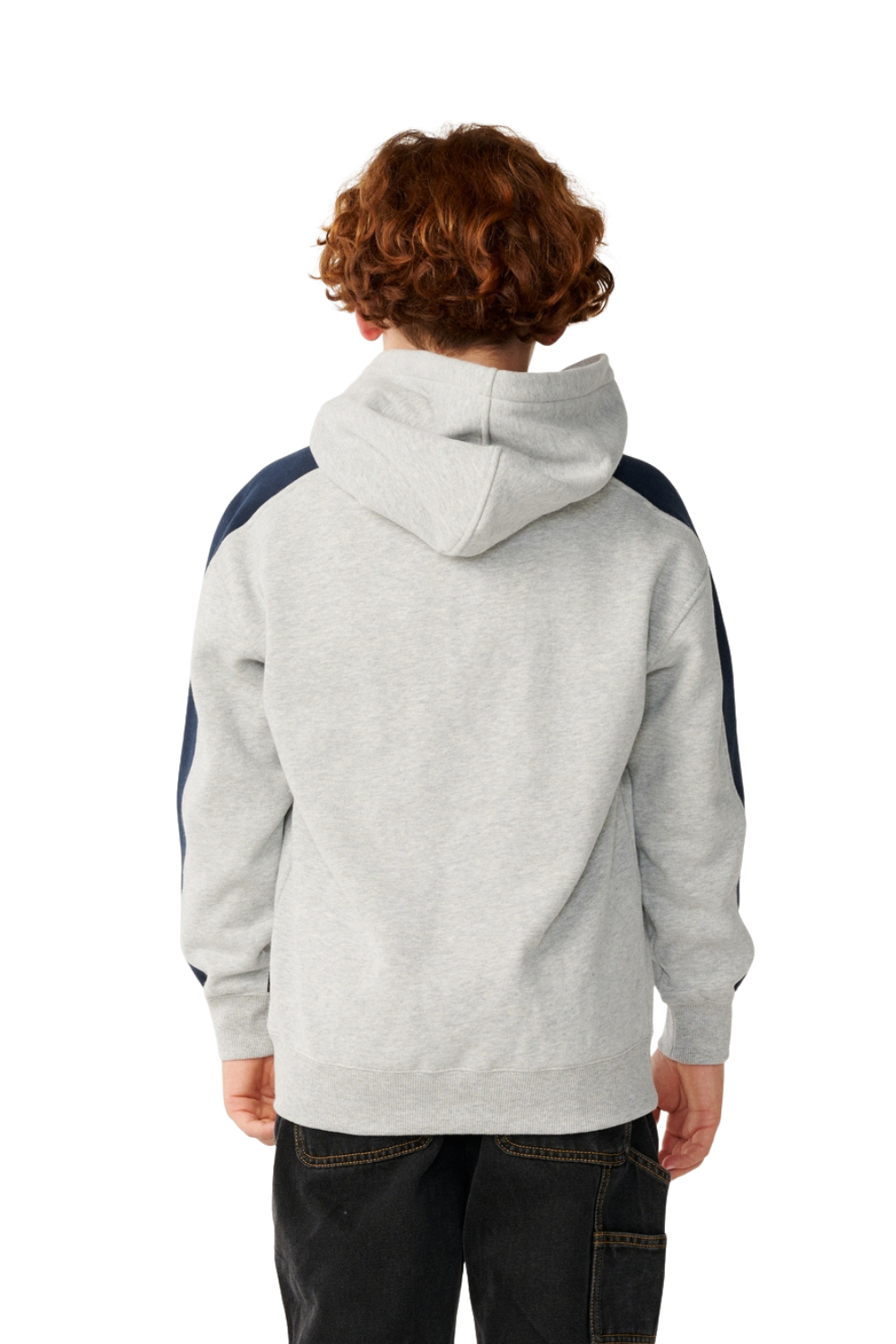 Rip Curl Archive Boys Panel Hoodie Grey Marle
