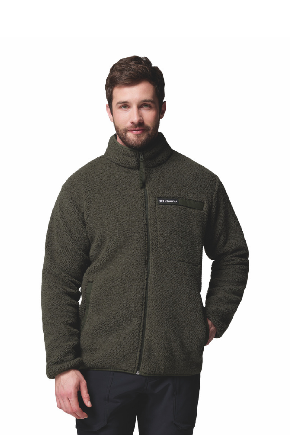 Columbia Rugged Ridge III Full Zip Sherpa Fleece Greenscape
