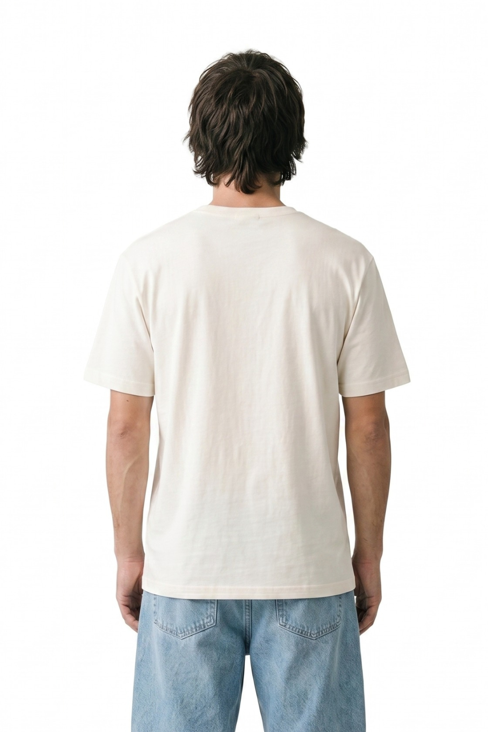 Tiki Penguin Mens T-Shirt Off White