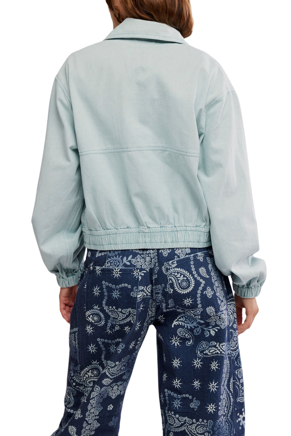 Free People Birdie Jacket Pearl Blue