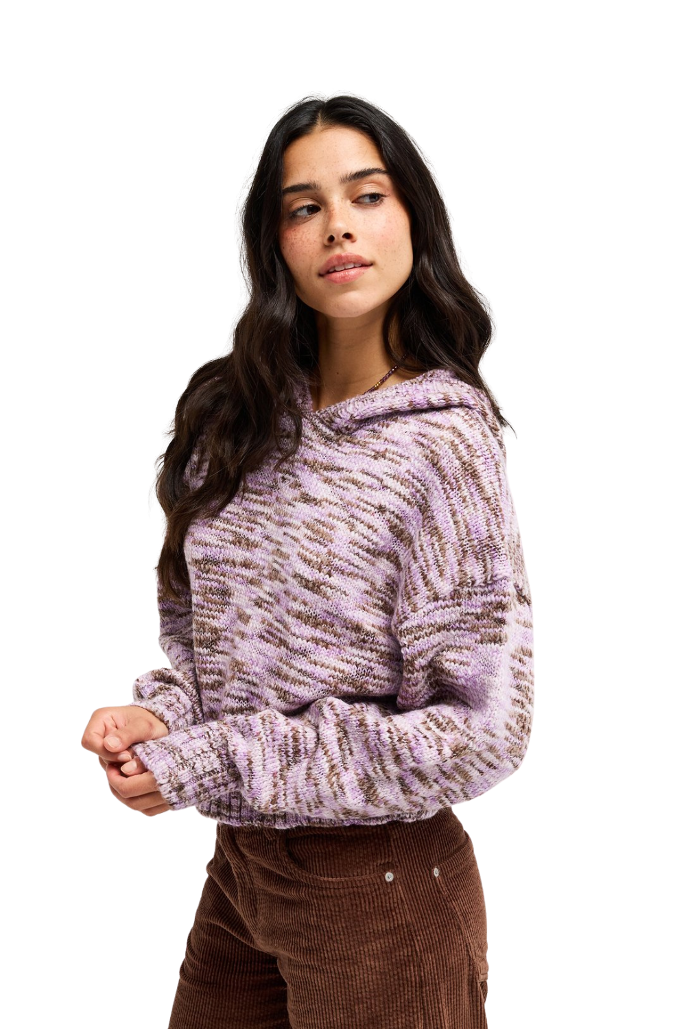 Roxy Catching Air Womens Hooded Jumper Pink Lavender