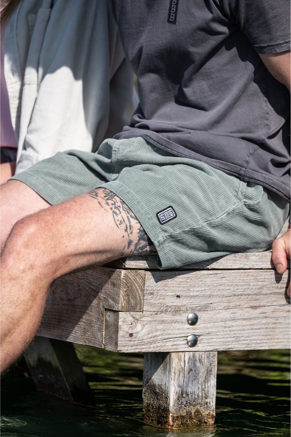 BamBooBay Chill Cord Shorts Sage Green