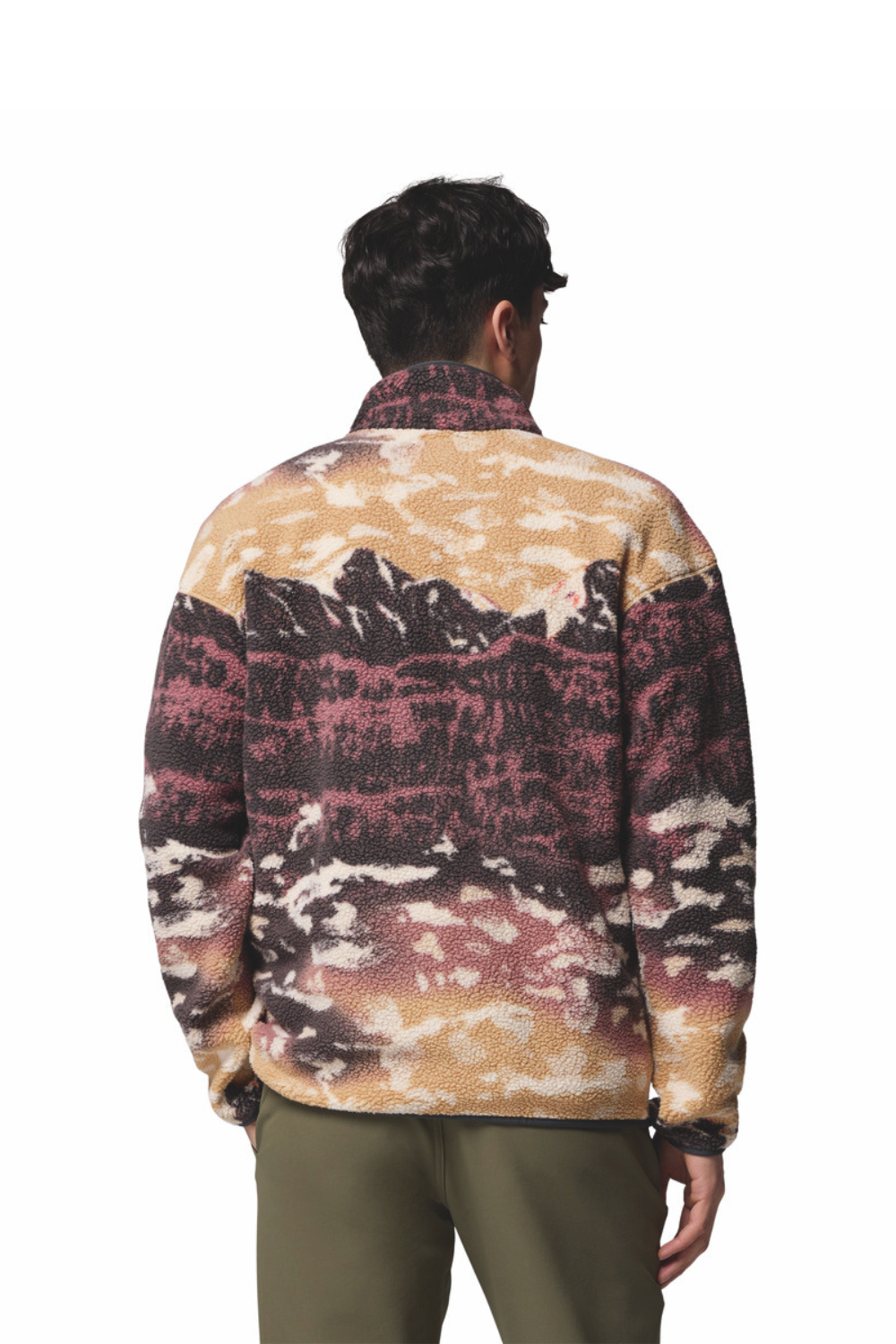 Columbia Helvetia II Printed Half Snap Fleece Camel Brown Sisters