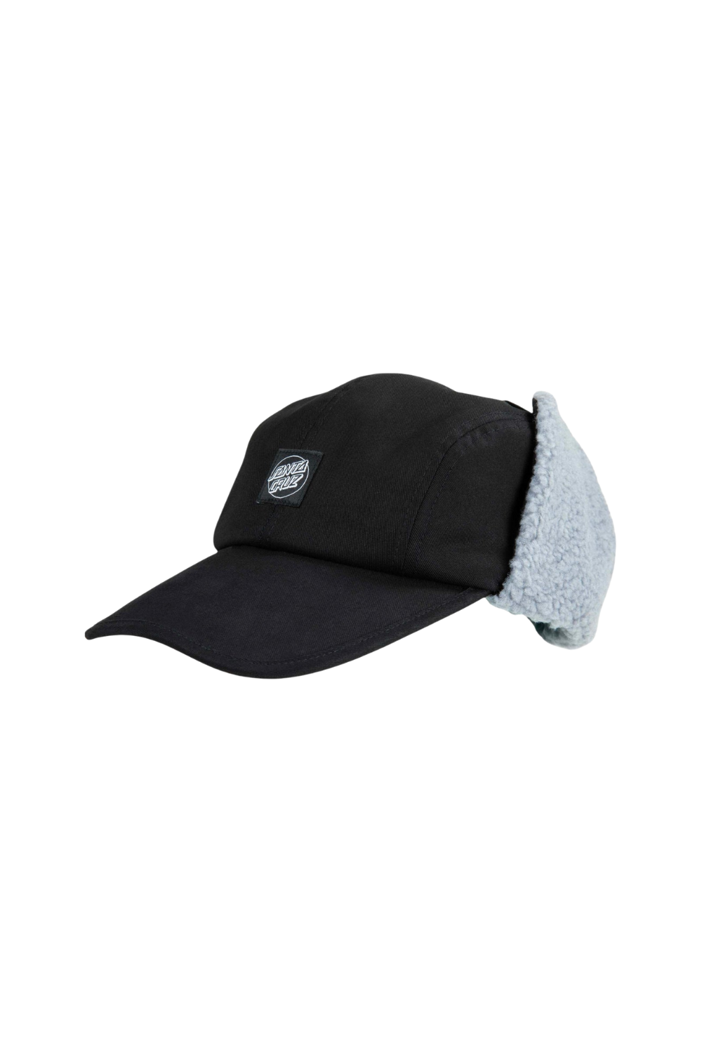 Santa Cruz Opus Dot Label Trapper Hat Black