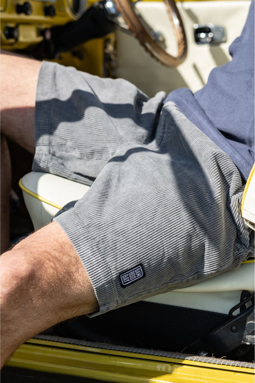 BamBooBay Chill Cord Shorts Grey
