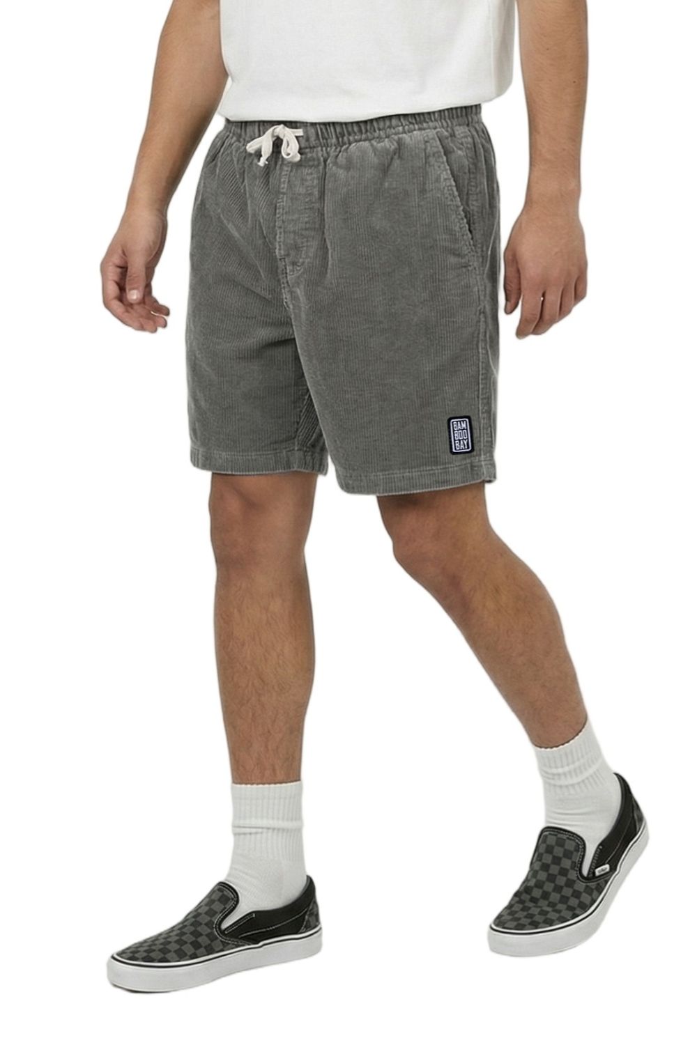 BamBooBay Chill Cord Shorts In Grey | UK Original Corduroy Short