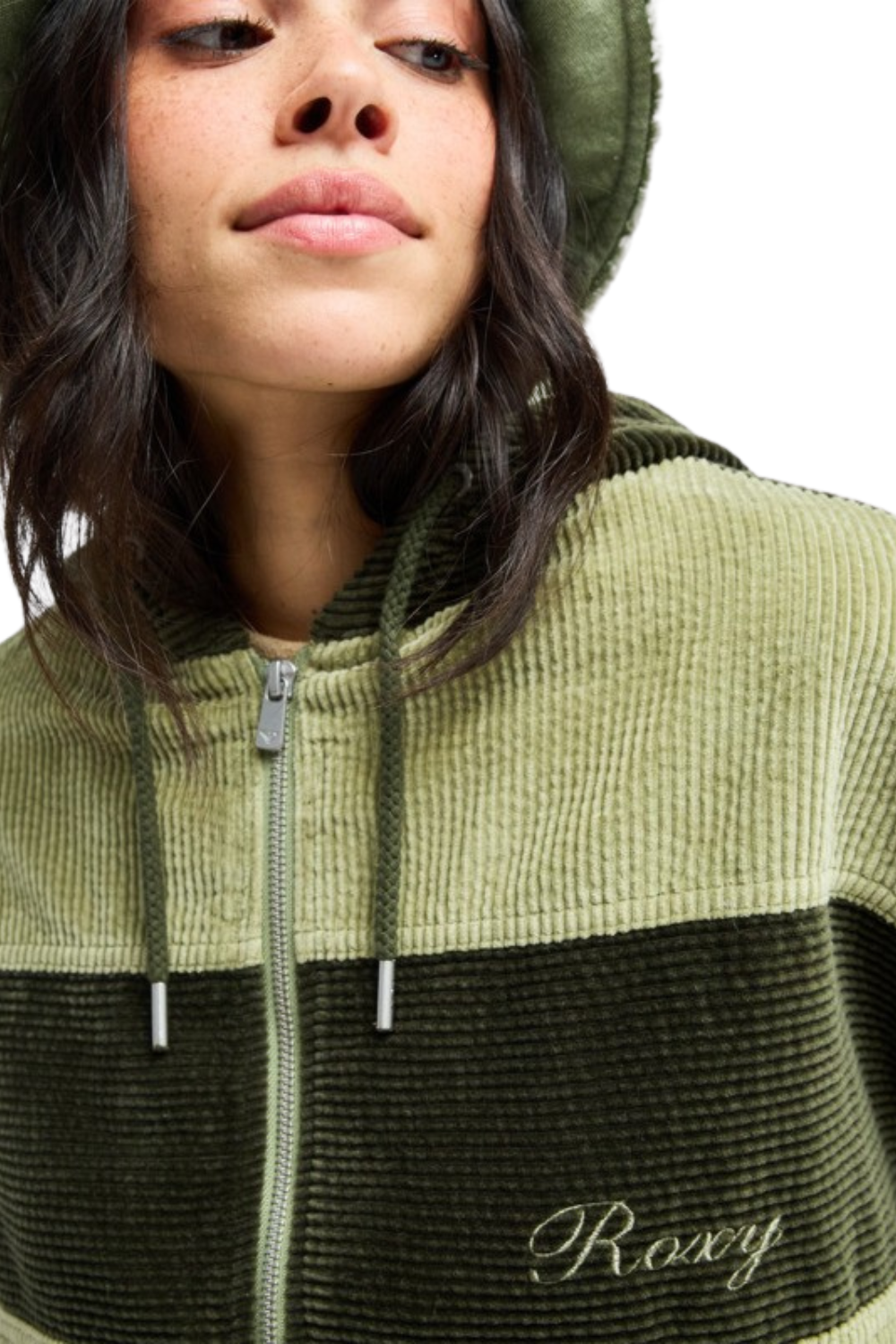 Roxy Have A Blast Womens Corduory Jacket Oil Green