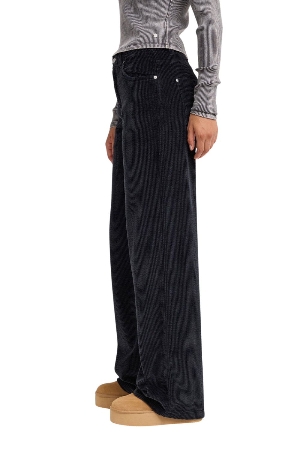 Roxy Surf Crush Womens Corduory Trousers Anthracite