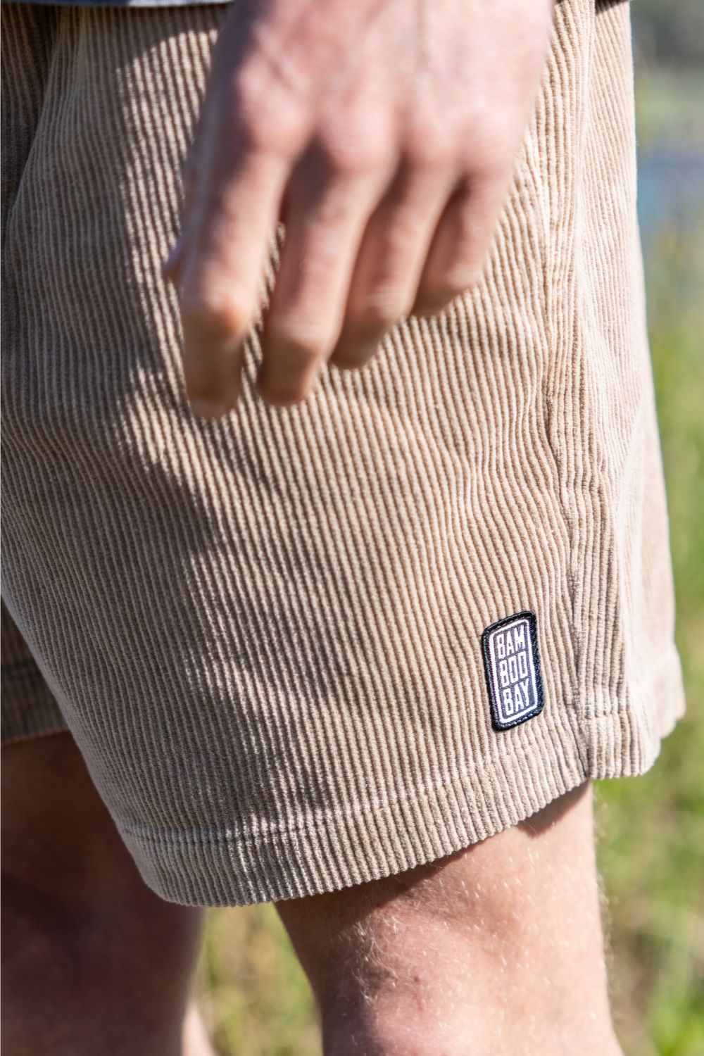 BamBooBay Chill Cord Shorts Mushroom