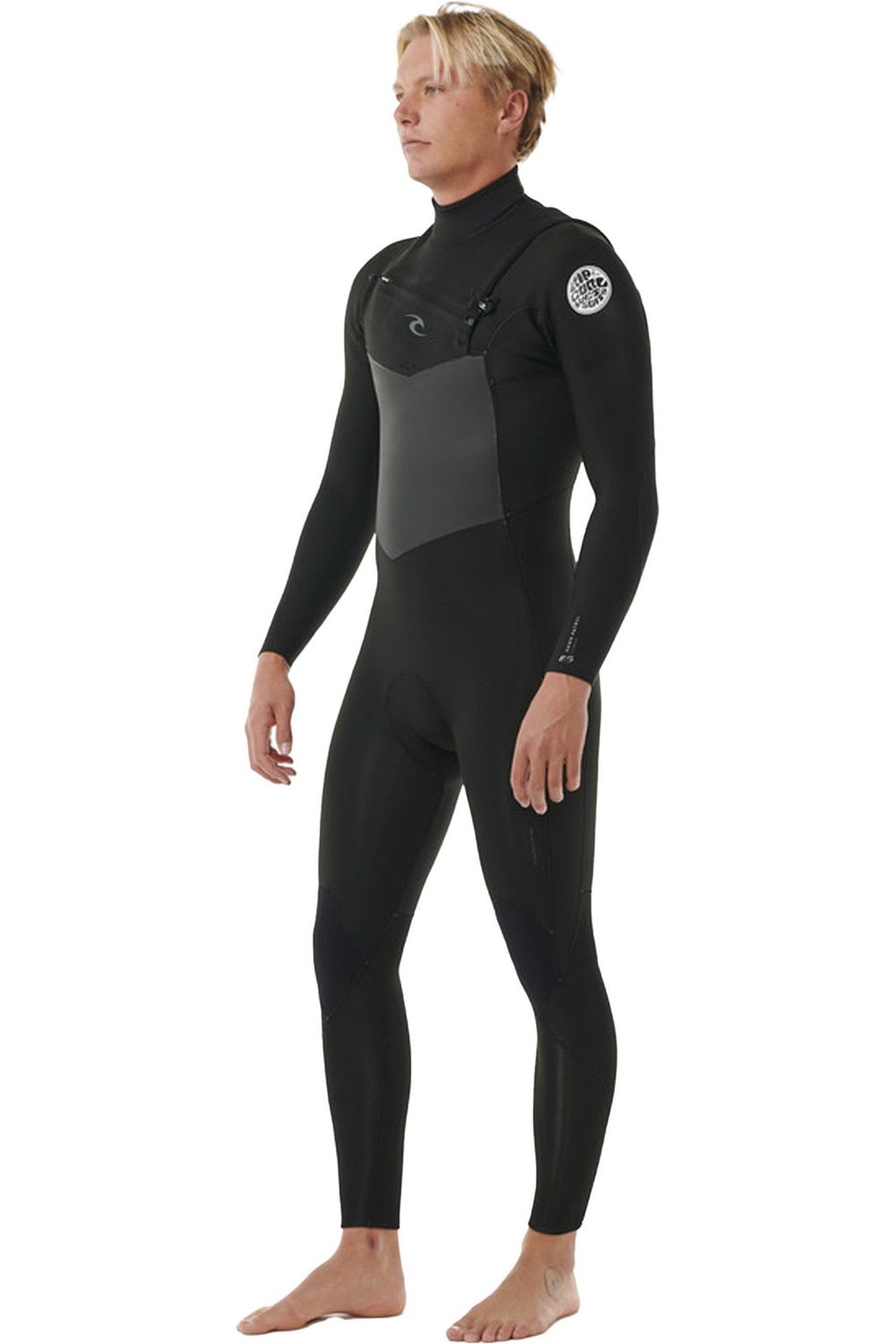 Rip Curl Dawn Patrol Chest Zip 5/3 Gb Steamer Wetsuit Black