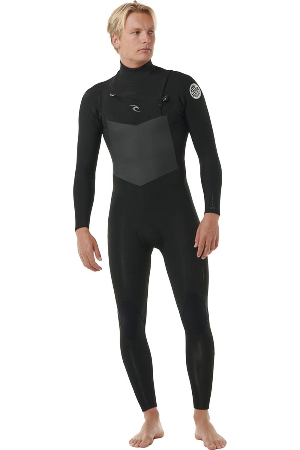 Rip Curl Dawn Patrol Chest Zip 5/3 Gb Steamer Wetsuit Black