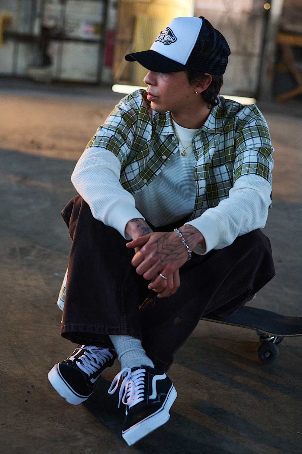 Vans Skate Old Skool Shoes Black White