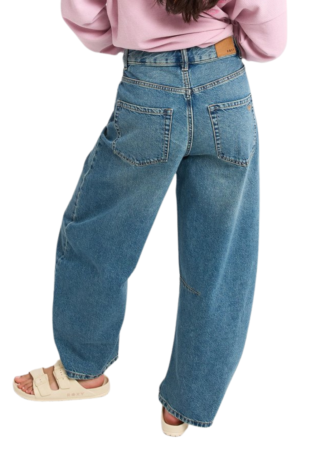 Roxy Saltywater Glow Womens Loose Fit Jeans Surf Wash Sandy