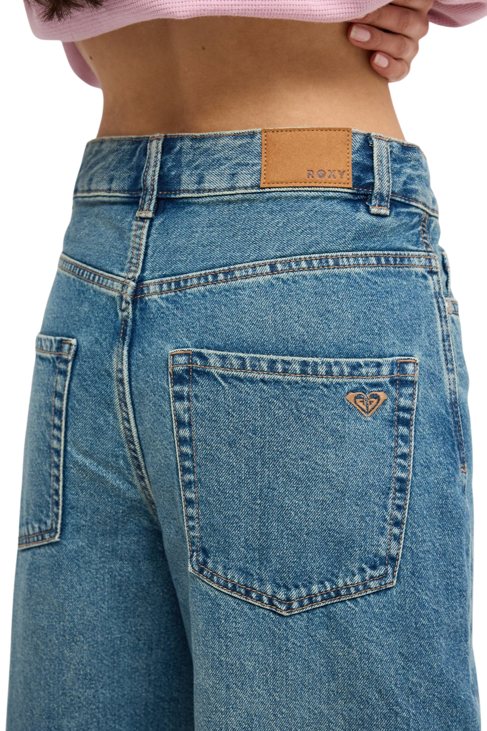 Roxy Saltywater Glow Womens Loose Fit Jeans Surf Wash Sandy