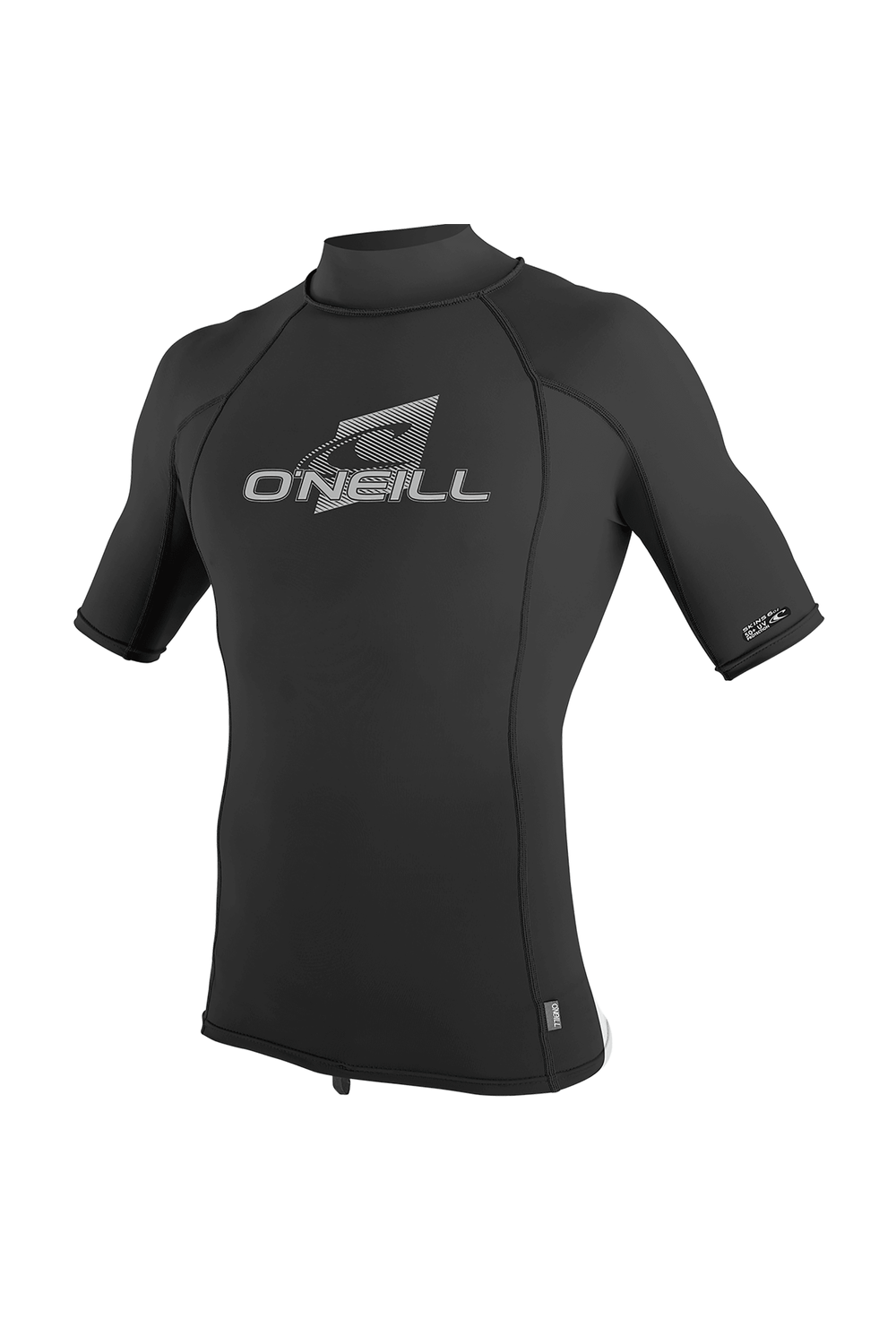 O'Neill Premium Skins Short Sleeve Turtleneck Rash Guard Black Black Black