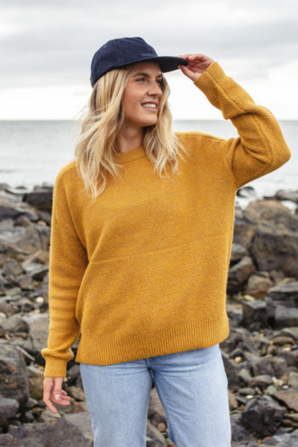 Passenger Cove Organic Cotton Knitted Jumper Heritage Yellow