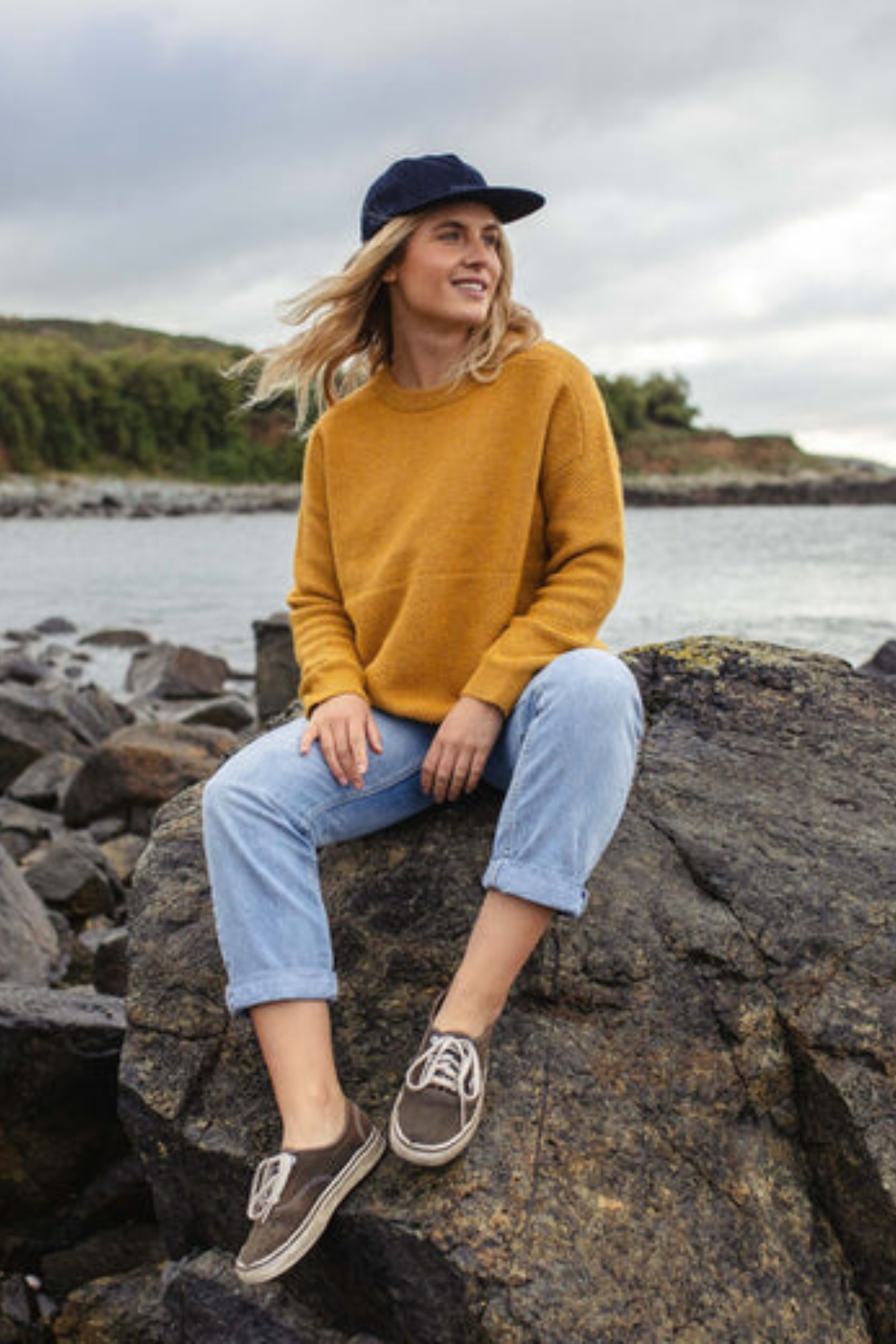 Passenger Cove Organic Cotton Knitted Jumper Heritage Yellow