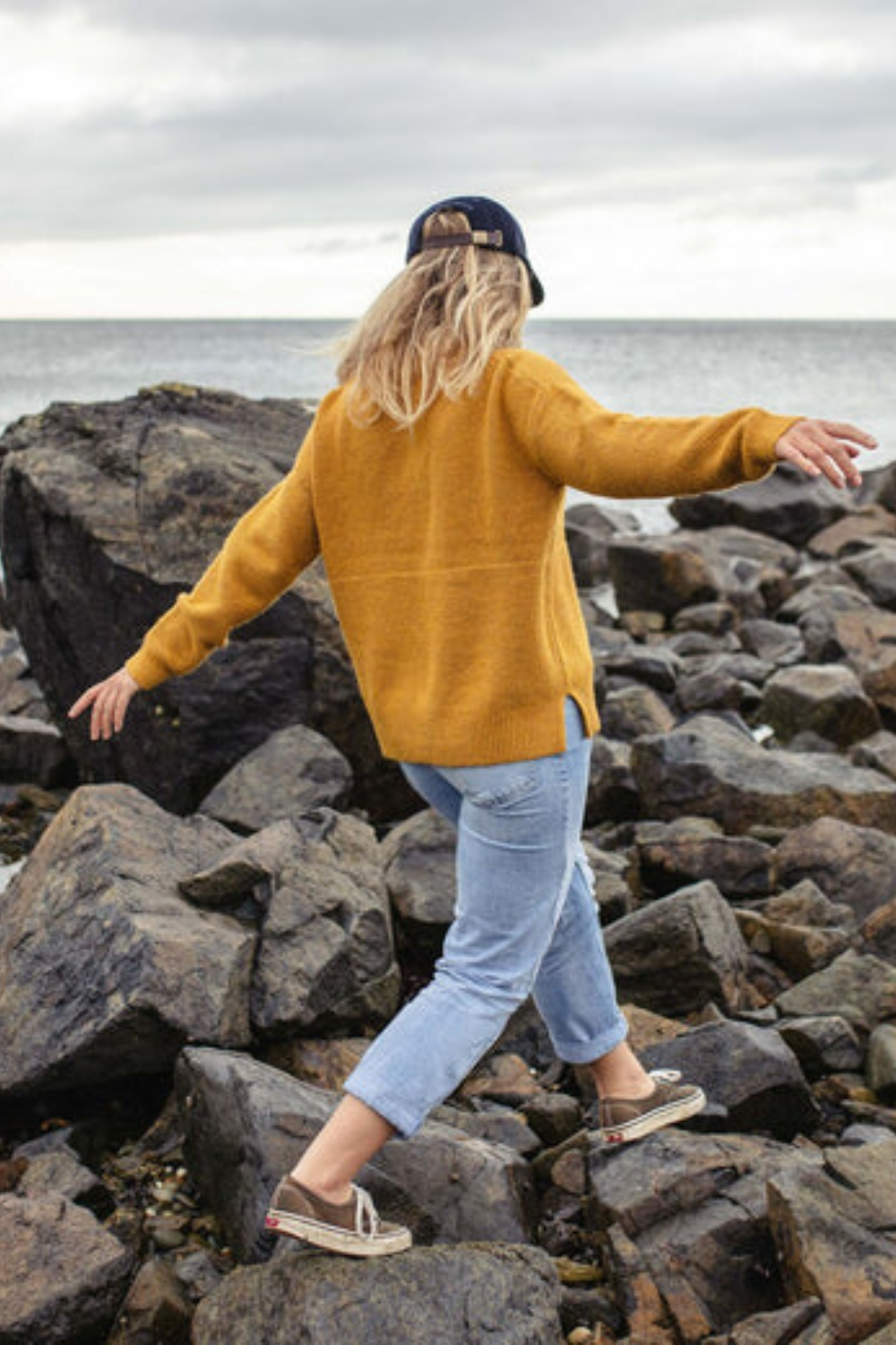 Passenger Cove Organic Cotton Knitted Jumper Heritage Yellow