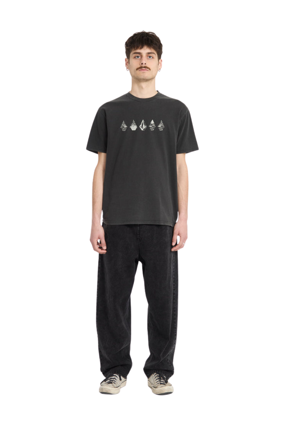 Volcom Lunar Phases Mens T-Shirt Black
