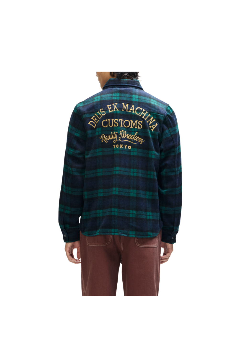 Deus Maxwell Mens Check Shirt Green