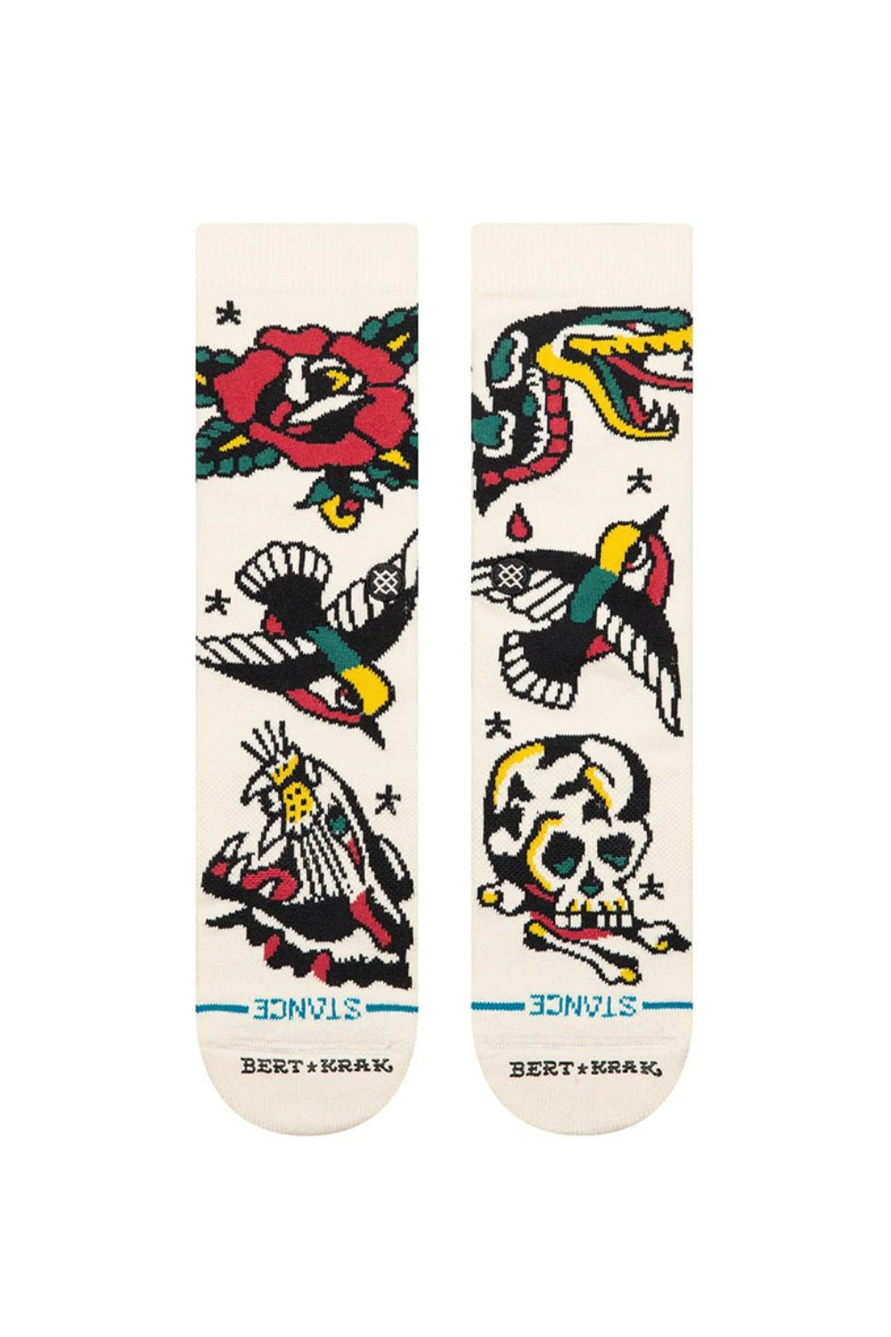 Stance Flash Crew Socks Canvas