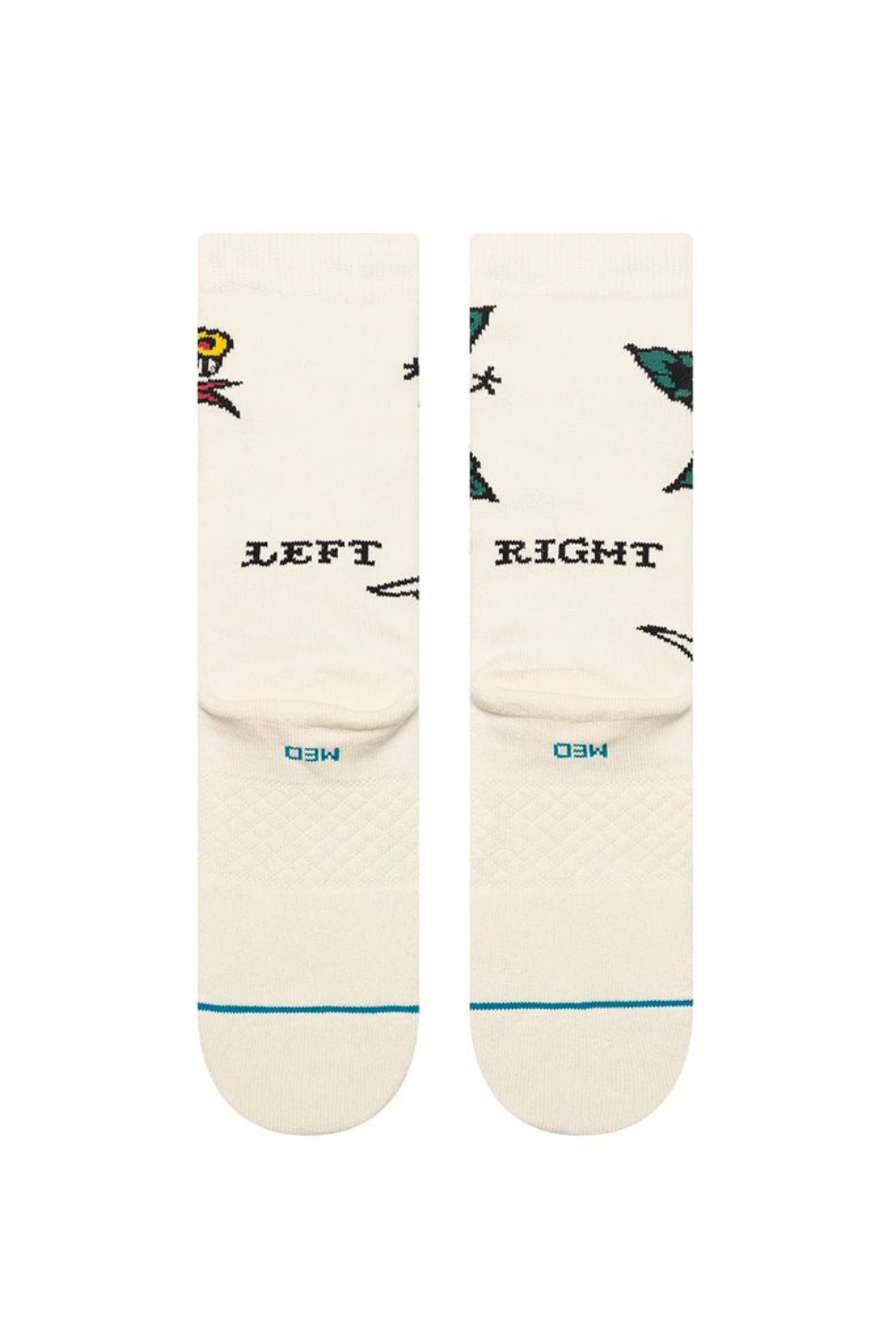 Stance Flash Crew Socks Canvas