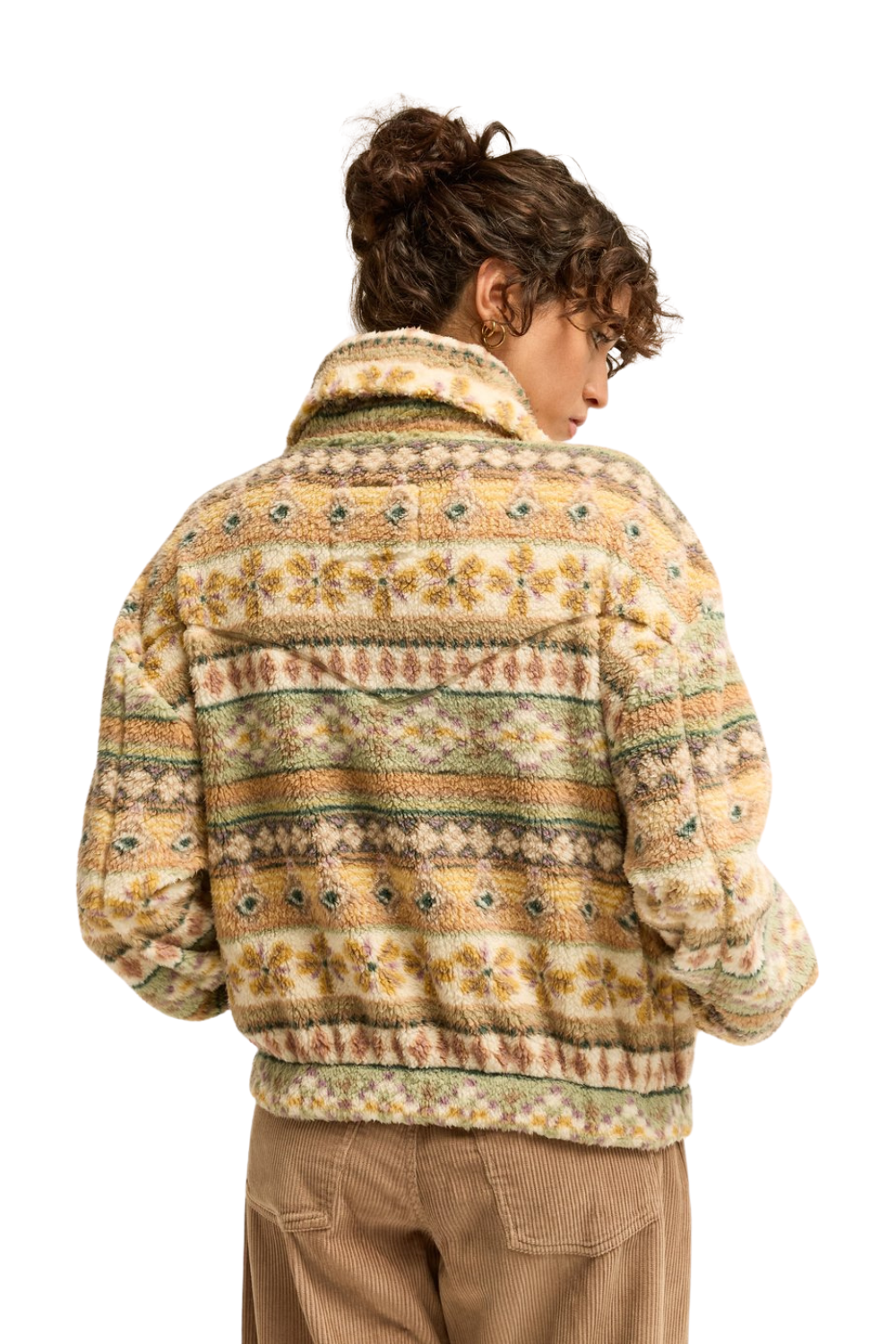 Billabong Barra Womens Half Zip Fleece Sea Fog