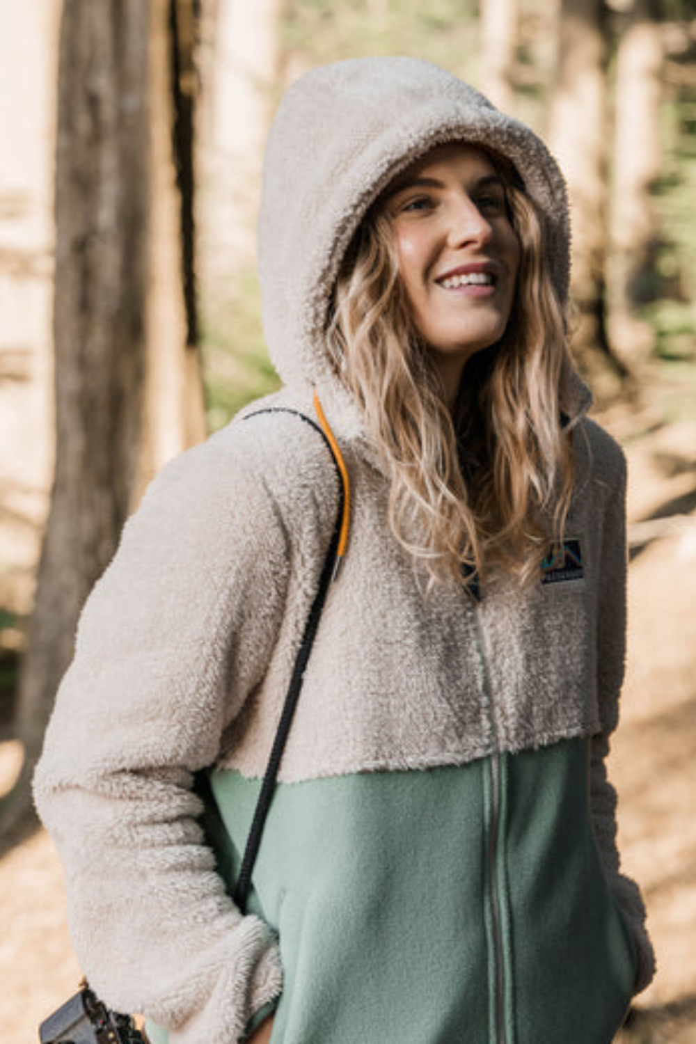 Passenger Nestling Sherpa Hooded Fleece Vintage White