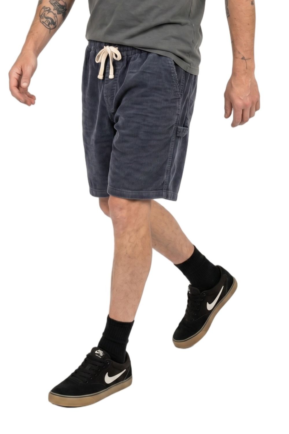 BamBooBay Chippy Chill Mens 22" Cord Shorts Dark Navy