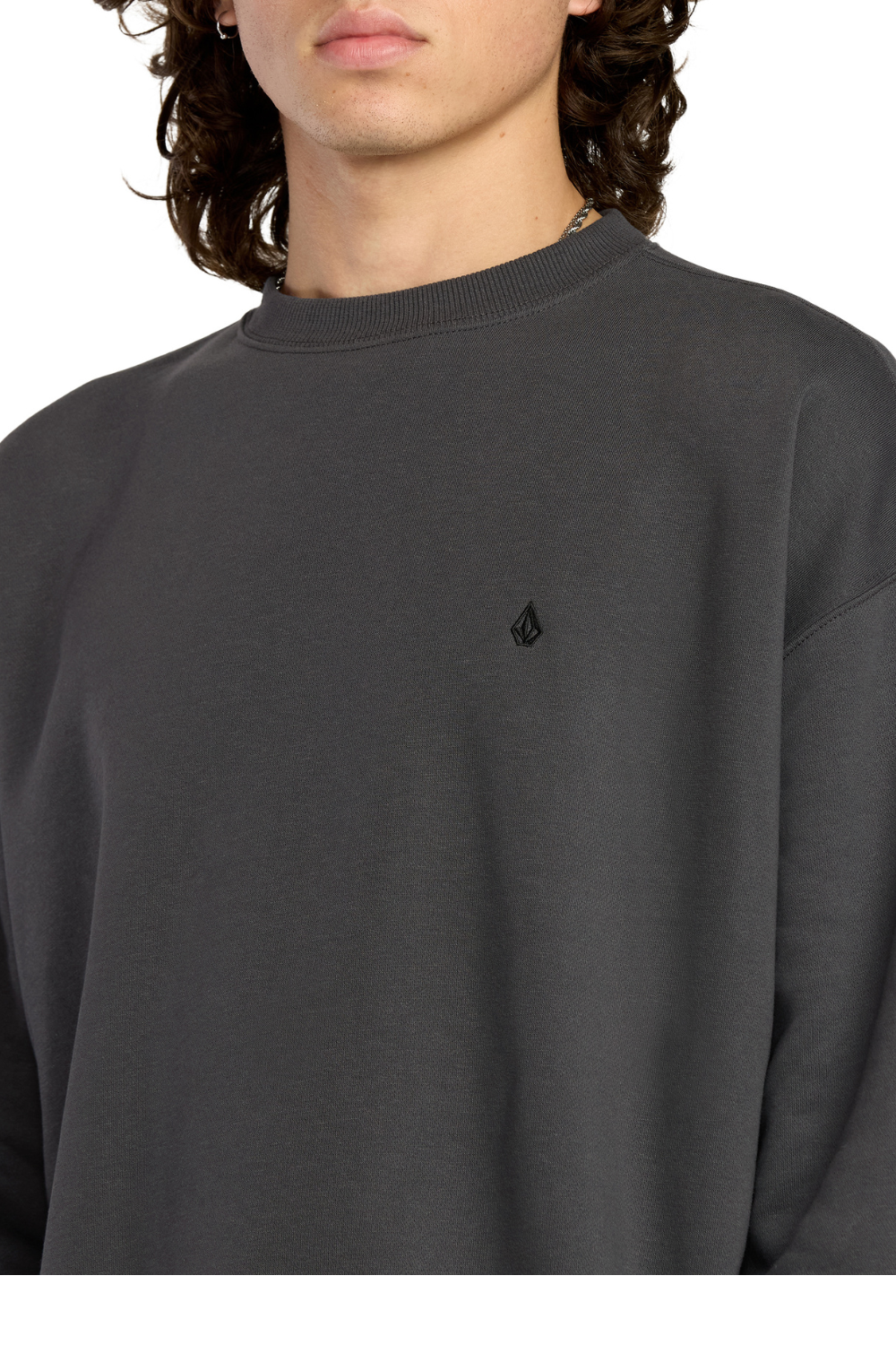 Volcom Single Stone Sweatshirt Asphalt Black