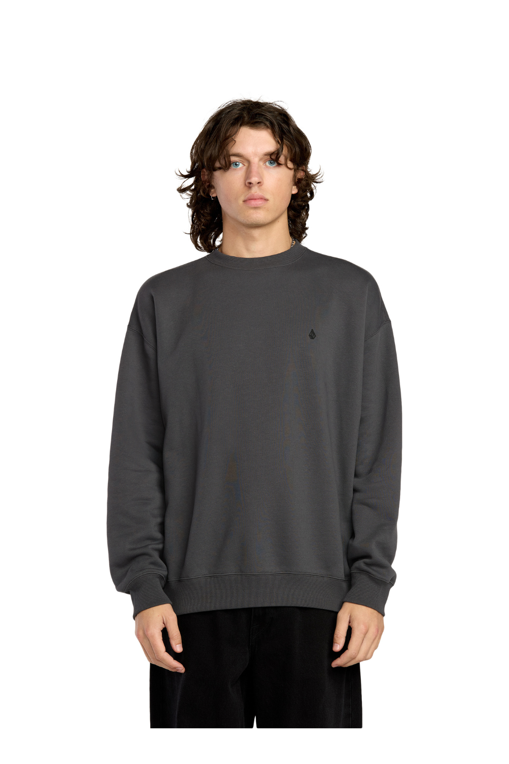 Volcom Single Stone Sweatshirt Asphalt Black