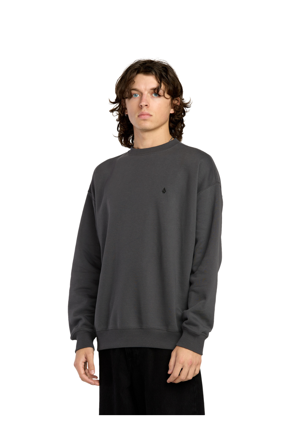 Volcom Single Stone Sweatshirt Asphalt Black