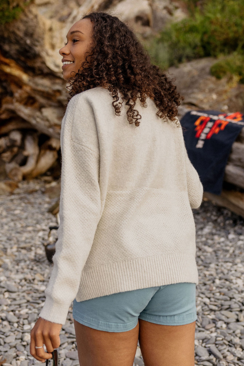 Passenger Cove Womens Knitted Jumper Off White