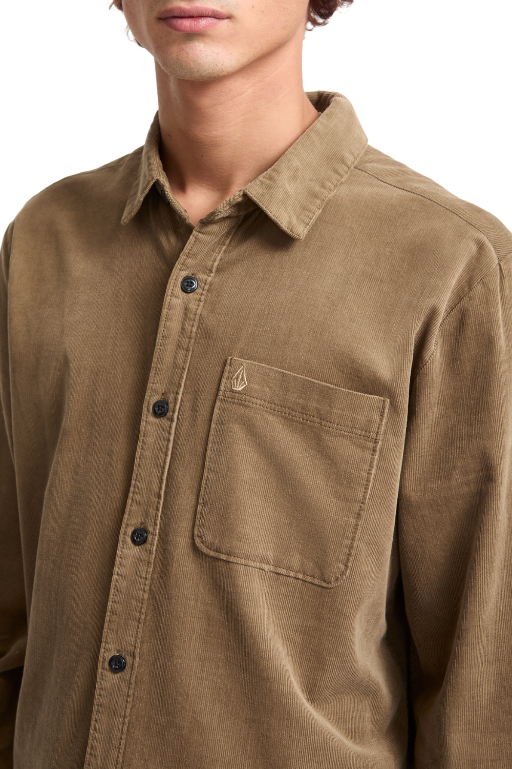 Volcom Zander Long Sleeve Shirt Teak