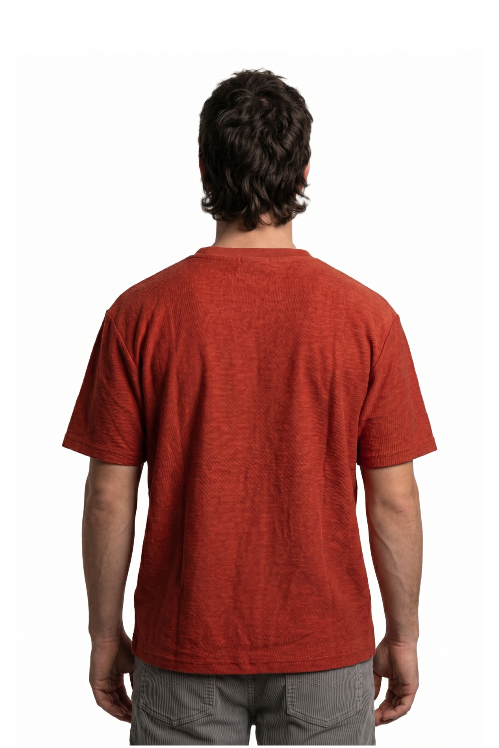BamBooBay Lazy Terry Mens T-Shirt Terracotta