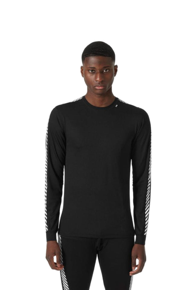 Helly Hansen Lifa Stripe Crew Base Layer Black