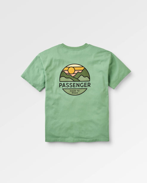 Passenger Laidback Recycled Cotton Relaxed Fit T-Shirt Stem Green