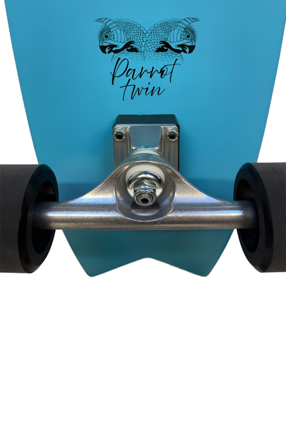 Tiki Parrot Surf Skate Acid Blue