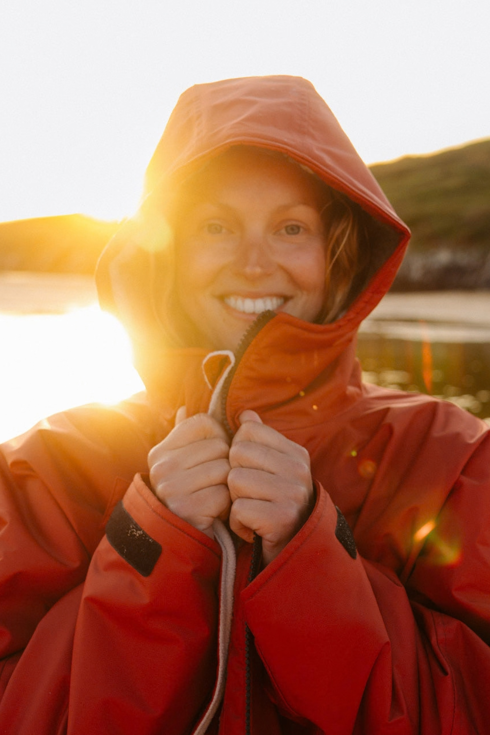 Dryrobe Advance Long Sleeve Changing Robe Burnt Orange