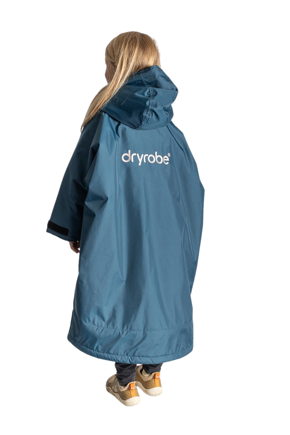 Dryrobe Advance Kids Long Sleeve Changing Robe Deep Sea Blue/Sand Camo