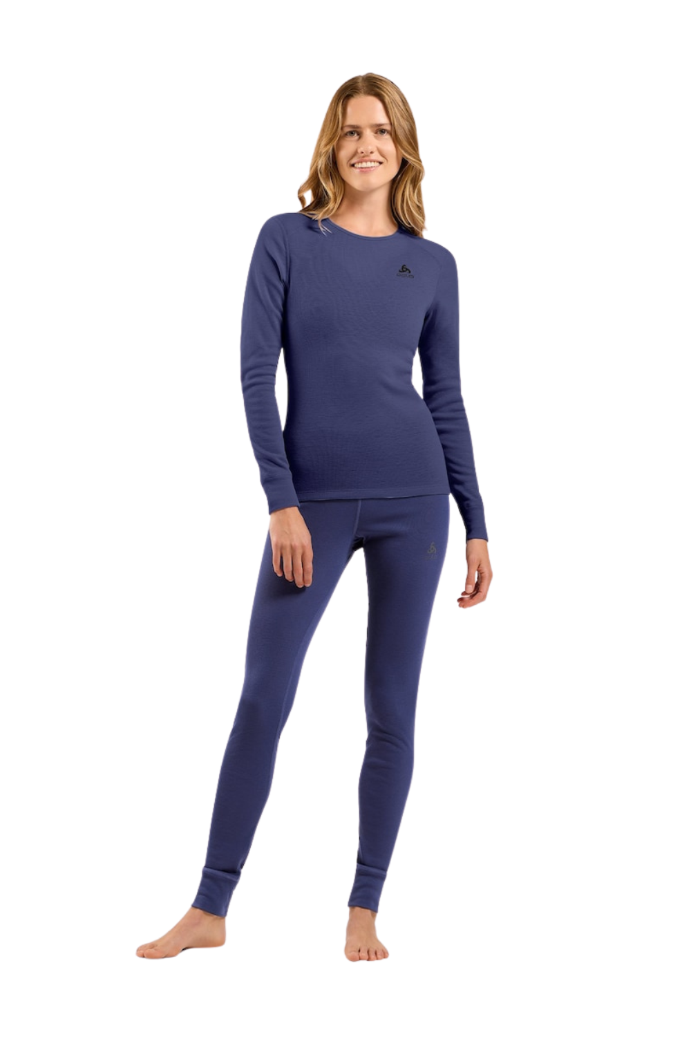 Odlo Active Warm Womens Base Layer Top Skipper Blue