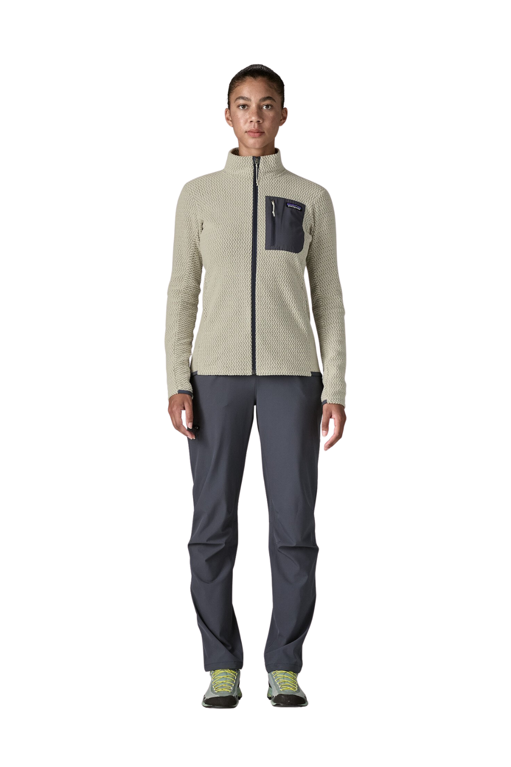 Patagonia Womens R1 Air Fleece Jacket Wool White