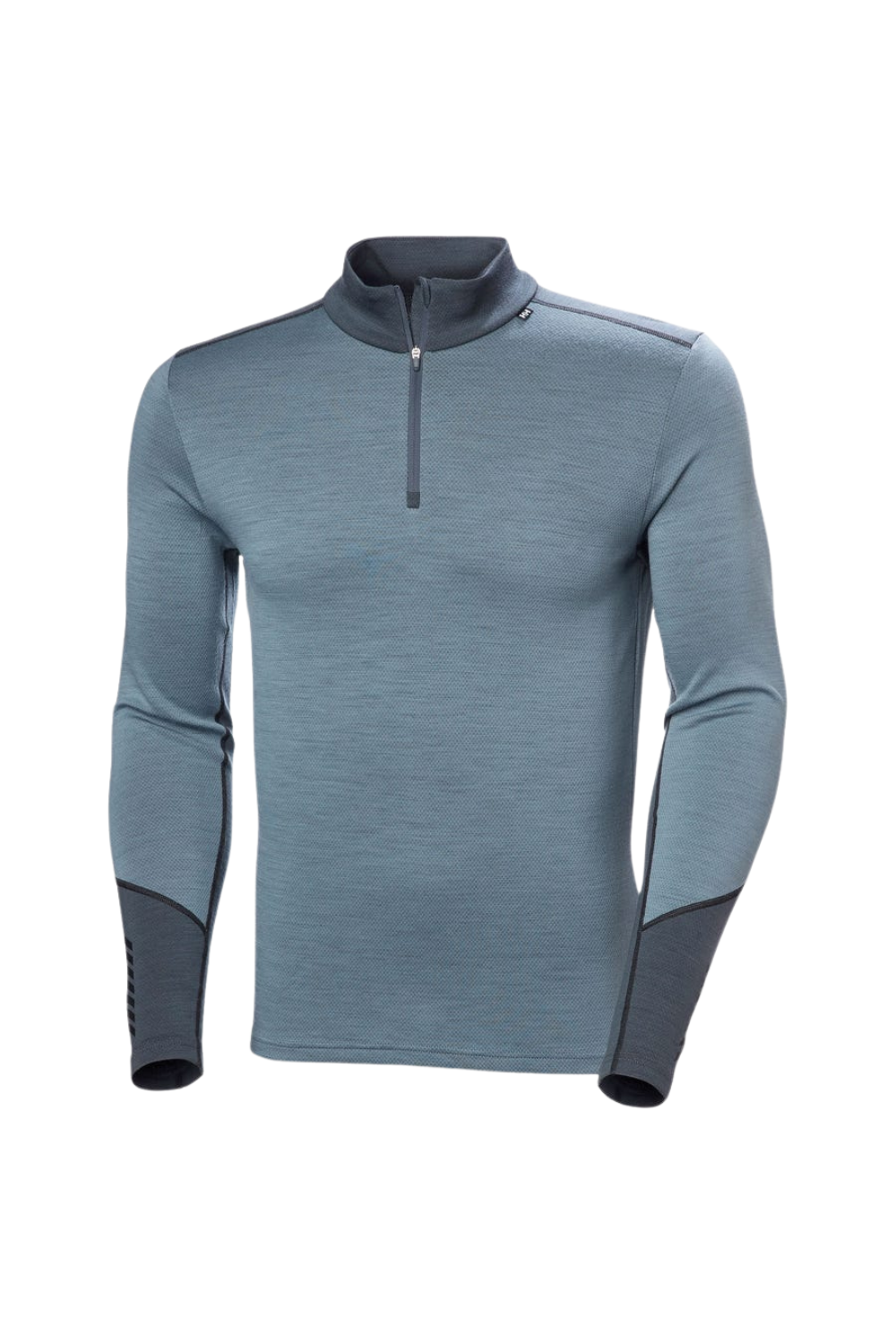 Helly Hansen Mens Lifa Merino Midweight Half Zip Base Layer Top Washed Navy
