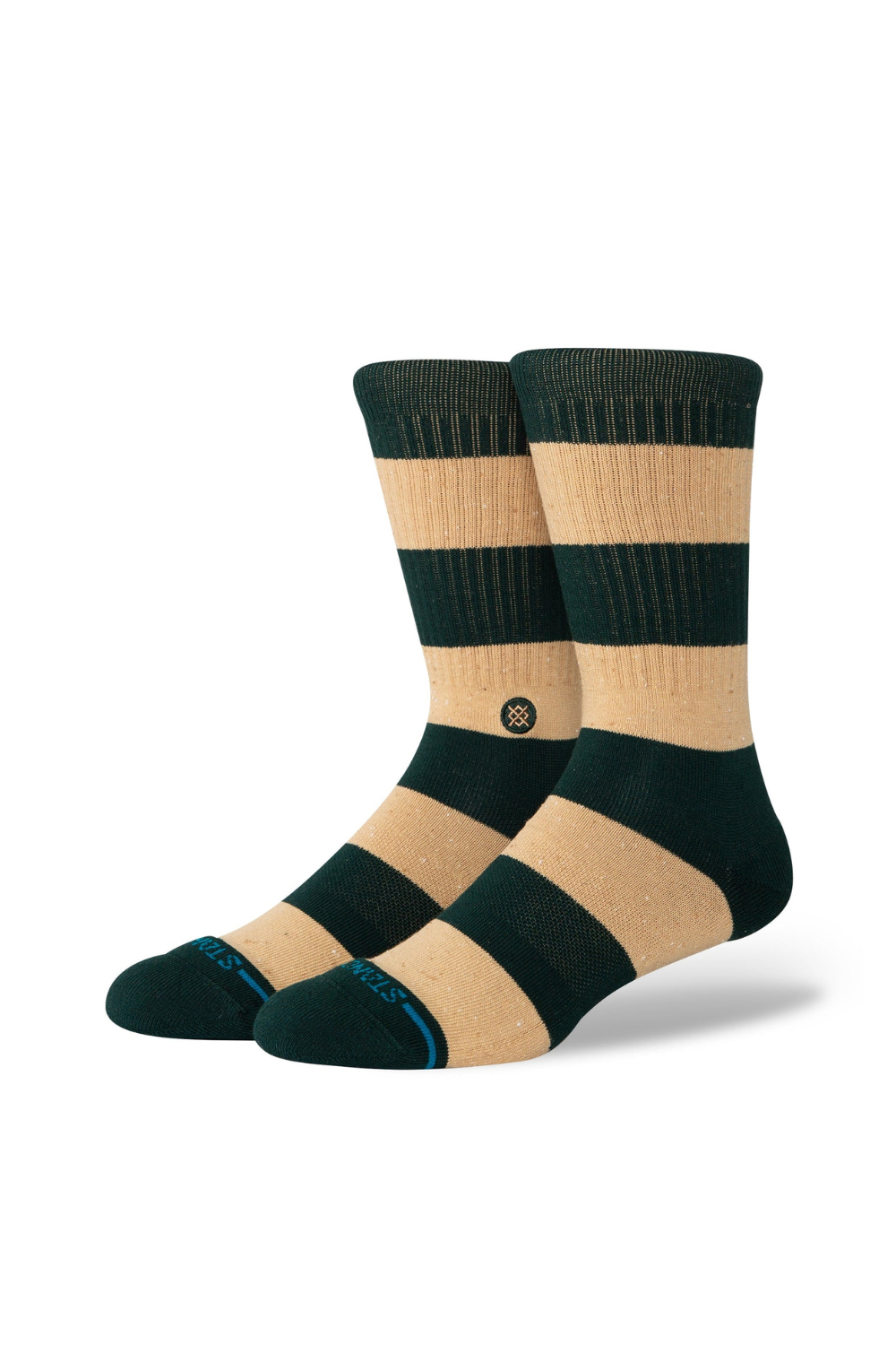 Stance Nep Stripe Crew Socks Pine
