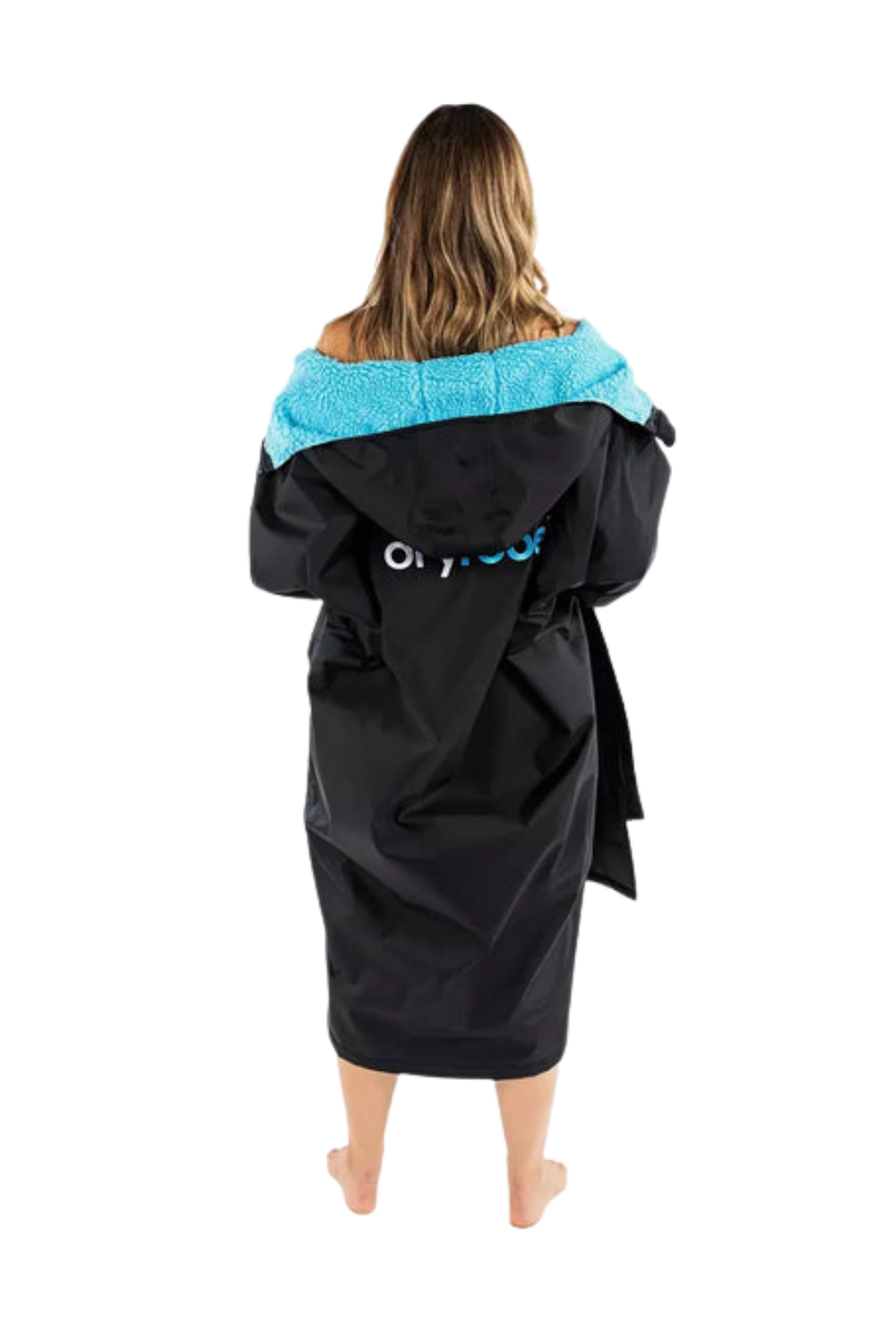 Dryrobe Adults Advance Long Sleeve Changing Robe Black/Blue