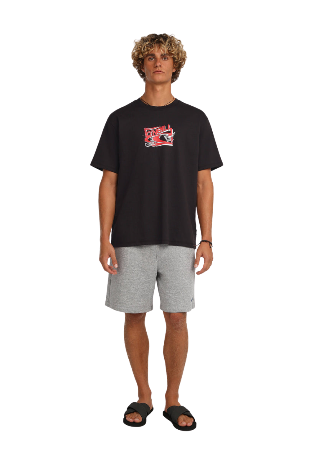 O'Neill Essentials 90'S Logo Mens T-Shirt Black Out