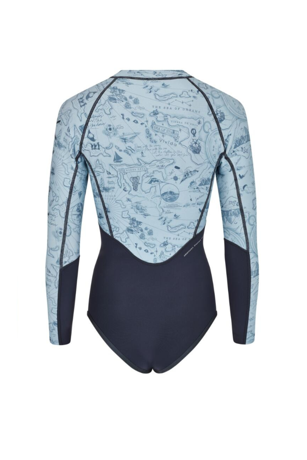 Vivida Linda 2mm Womens Spring Wetsuit Reversible Long Sleeve Graphite/Map Of Dreams