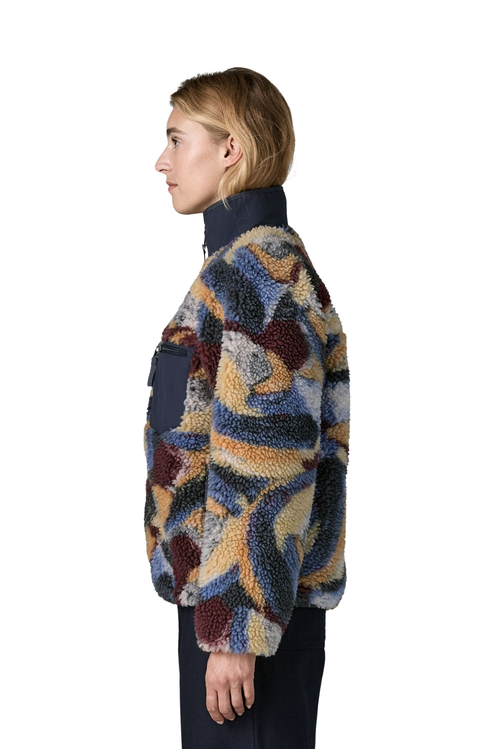 Patagonia Classic Retro-X Womens Fleece Jacket Smudge Smolder Blue